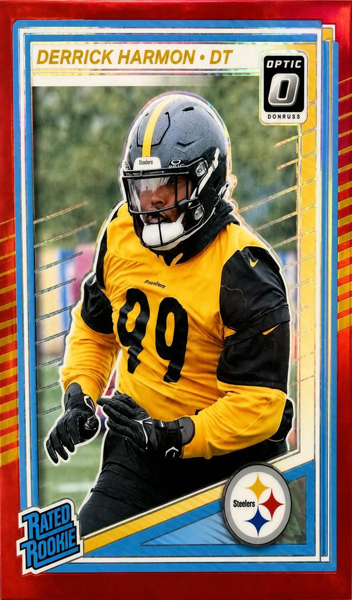2025 Donruss Optic Football Red Derrick Harmon #257