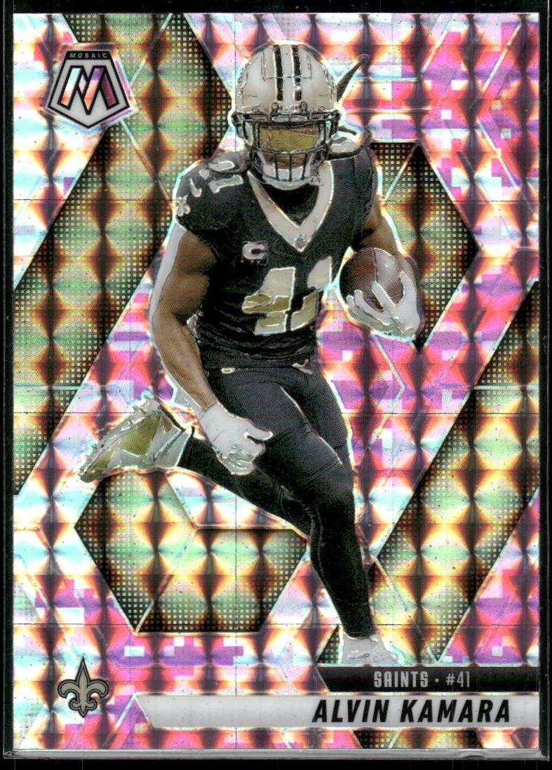 2025 Panini Mosaic Football Camo Pink Alvin Kamara #188