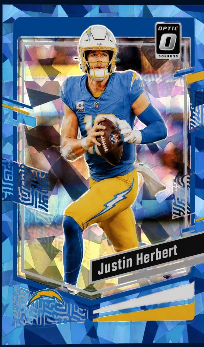 2023 Donruss Optic Football Ice Justin Herbert #104