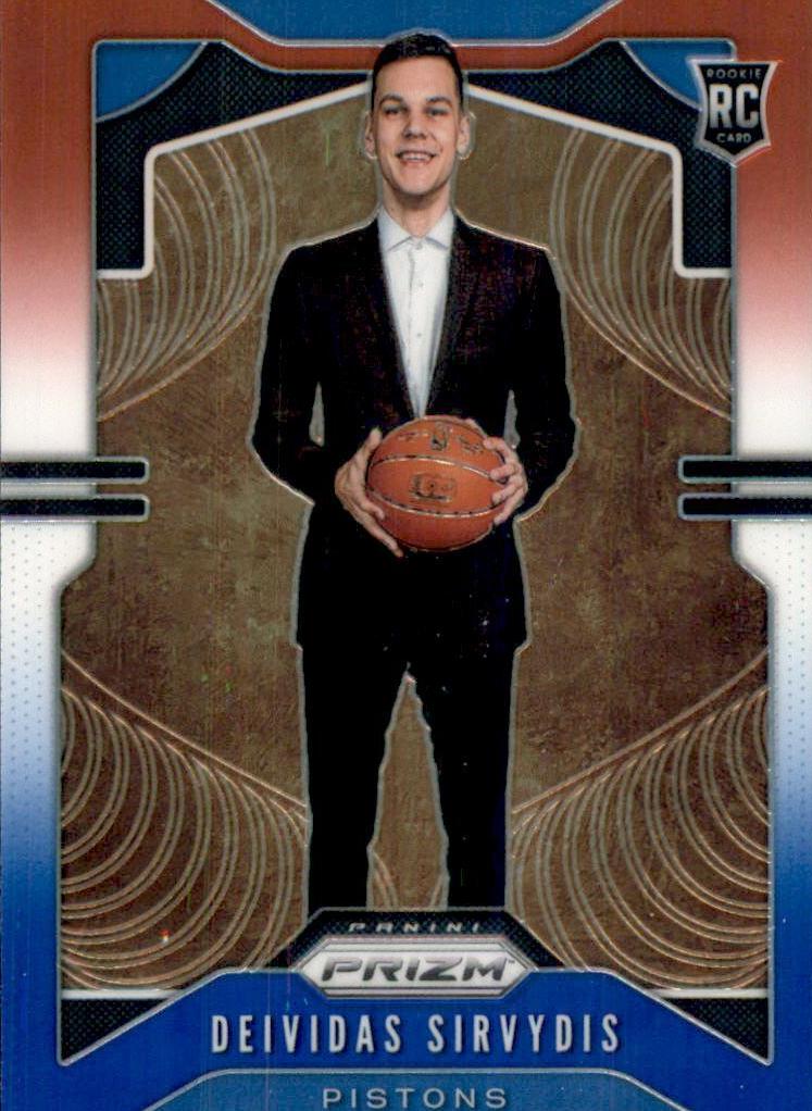 2019 Panini Prizm Basketball Red White Blue Deividas Sirvydis #298 PSA 9