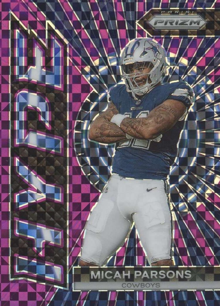 2023 Panini Prizm Football Purple Power Micah Parsons #H-15