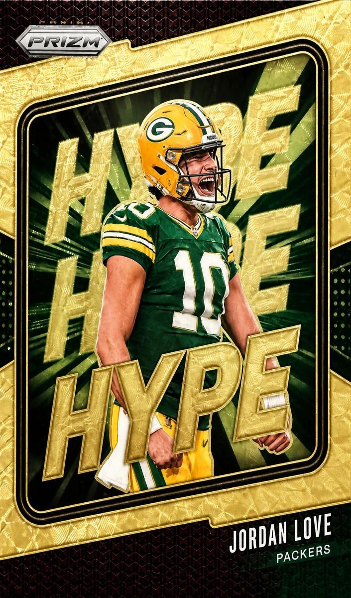 2024 Panini Prizm Football Gold Vinyl Jordan Love #2 PSA 8