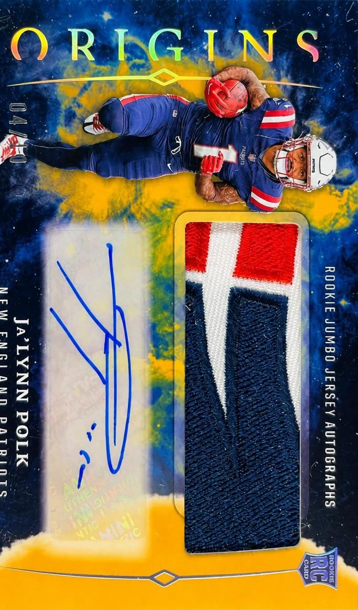 2024 Panini Origins Football Gold Ja'Lynn Polk #RJA-JPO