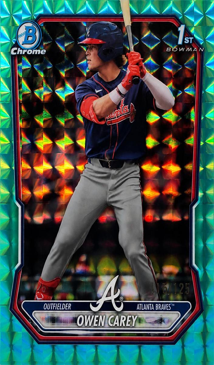 2026 Bowman Baseball Aqua Geometric Owen Carey #BCP-69