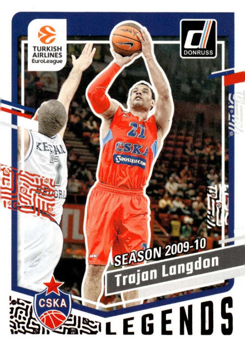 2023 Donruss Turkish Airlines EuroLeague Basketball Trajan Langdon #186