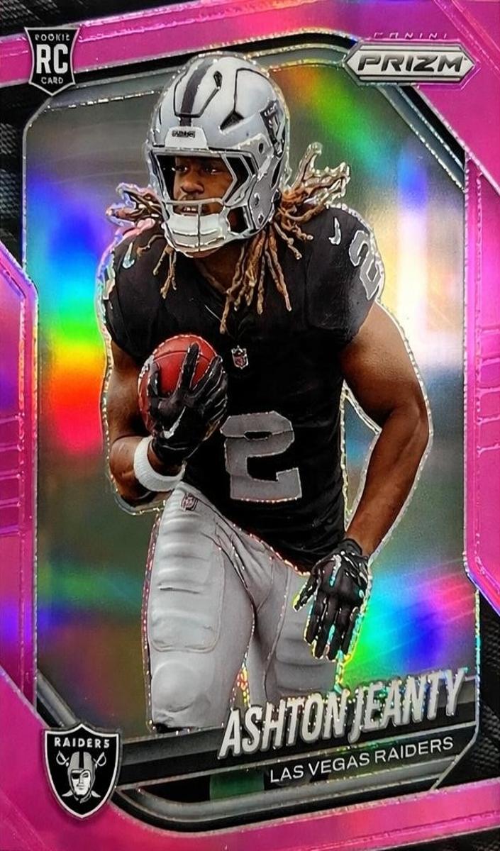 2025 Panini Prizm Football Pink Ashton Jeanty #315 PSA 9