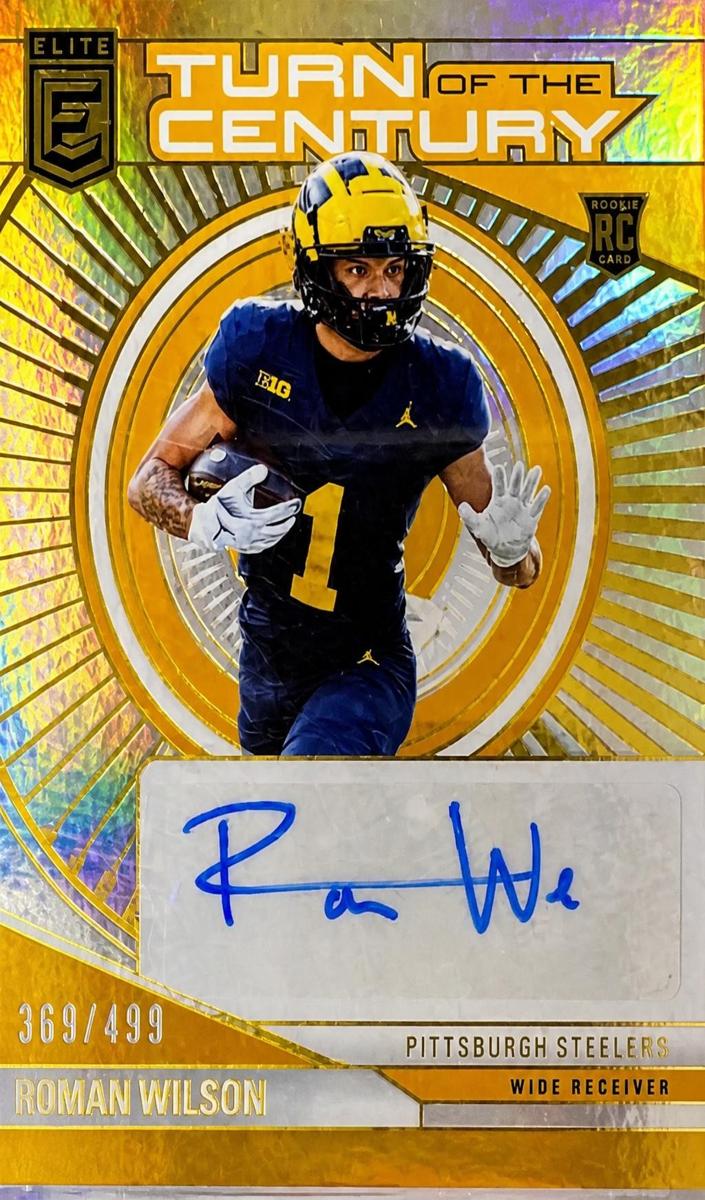 2024 Donruss Elite Football Roman Wilson #TCA-RWI PSA 10