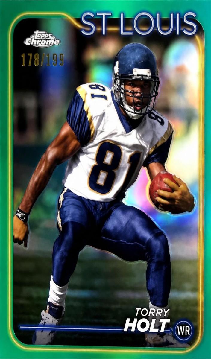 2024 Topps Chrome Football Aqua Refractor Torry Holt #102
