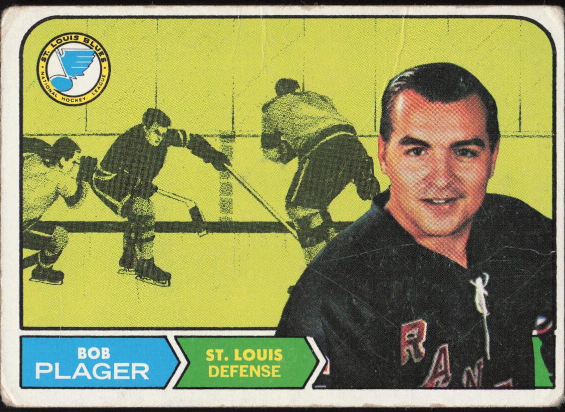 1968 Topps Hockey Bob Plager #112