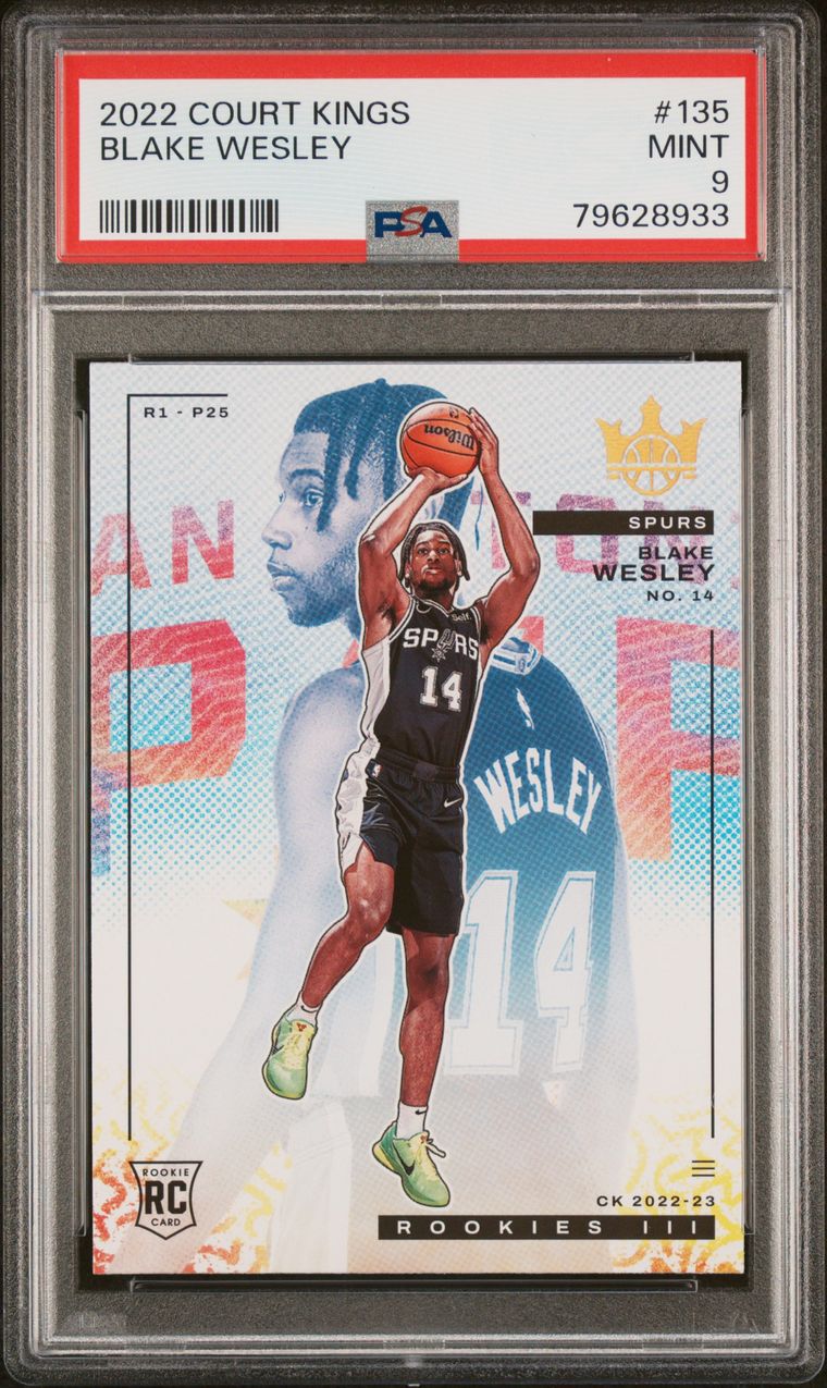 2022 Panini Court Kings Basketball Blake Wesley #135 PSA 8.5
