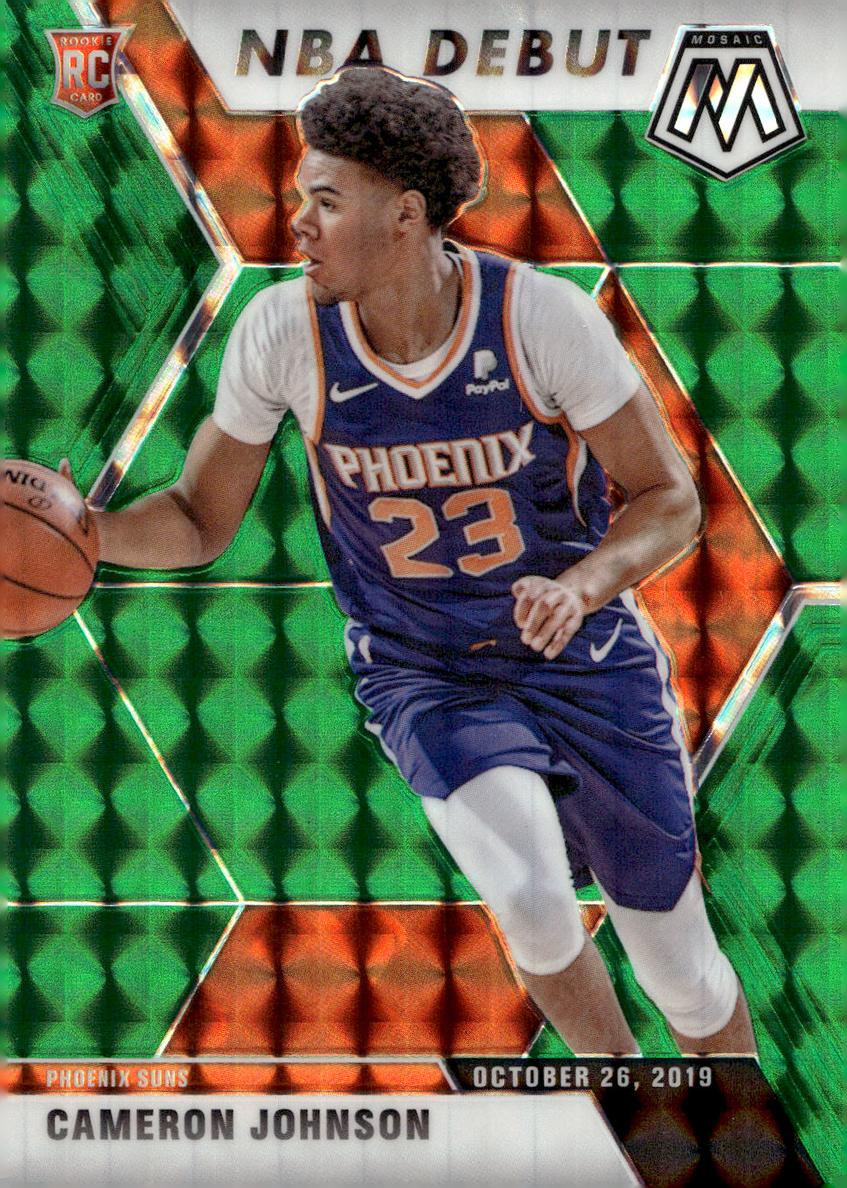 2019 Panini Mosaic Basketball Green Cameron Johnson #265 PSA 9