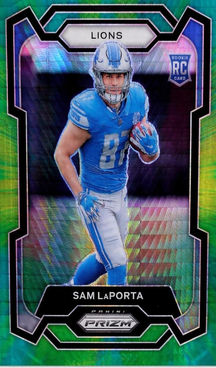 2023 Panini Prizm Football Hyper Sam LaPorta #332 PSA 9