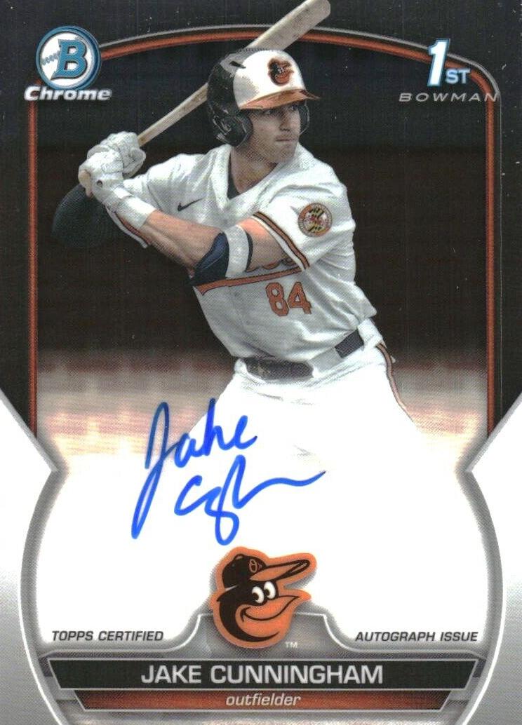 2023 Bowman Draft Chrome Baseball Jake Cunningham #CDA-JCU PSA 10