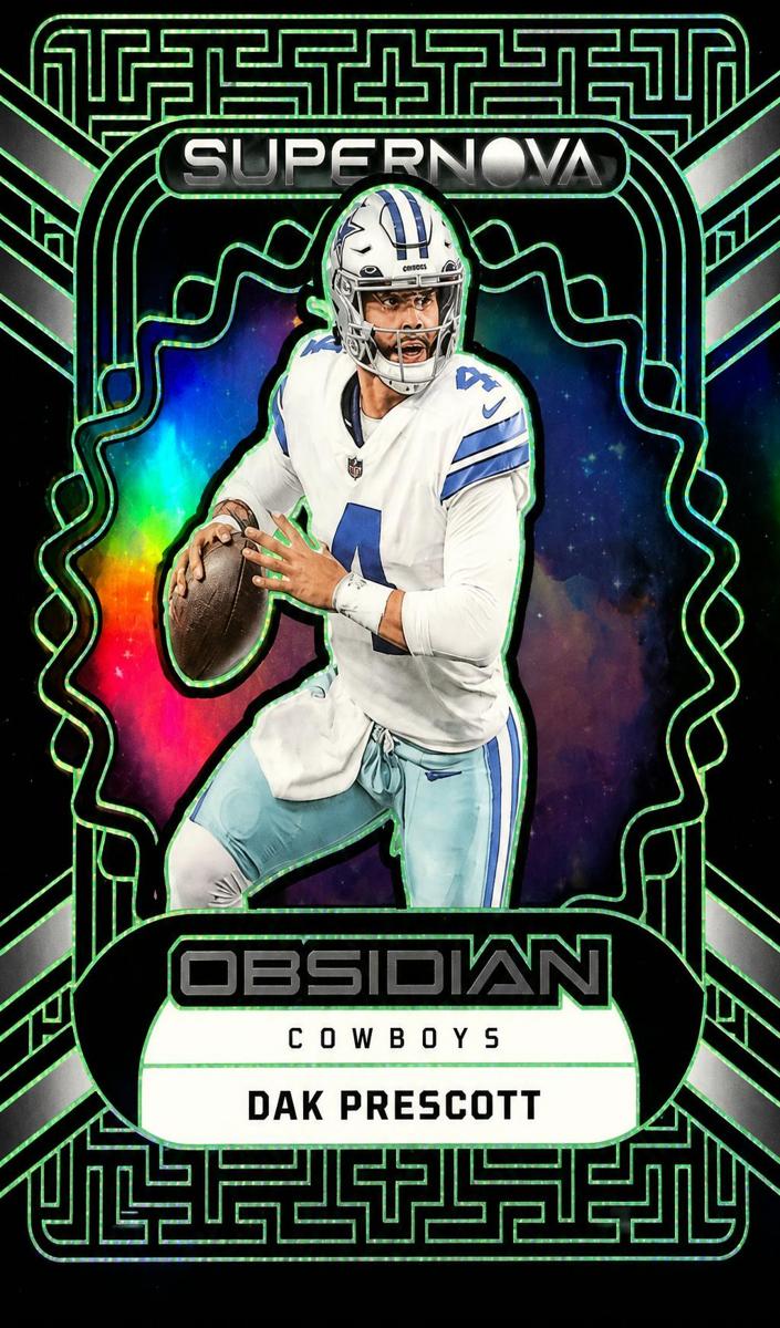 2023 Panini Obsidian Football Electric Etch Green Dak Prescott #9