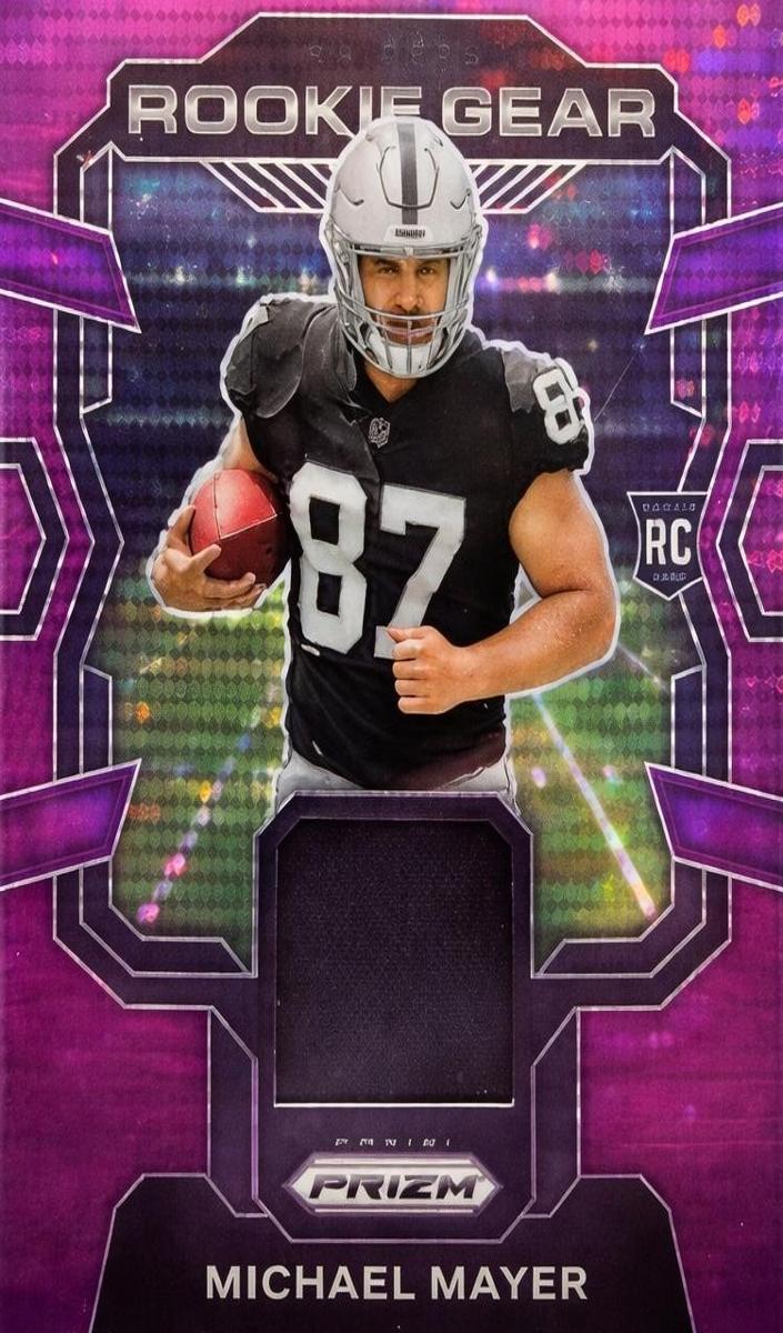2023 Panini Prizm Football Purple Pulsar Michael Mayer #RG-MM