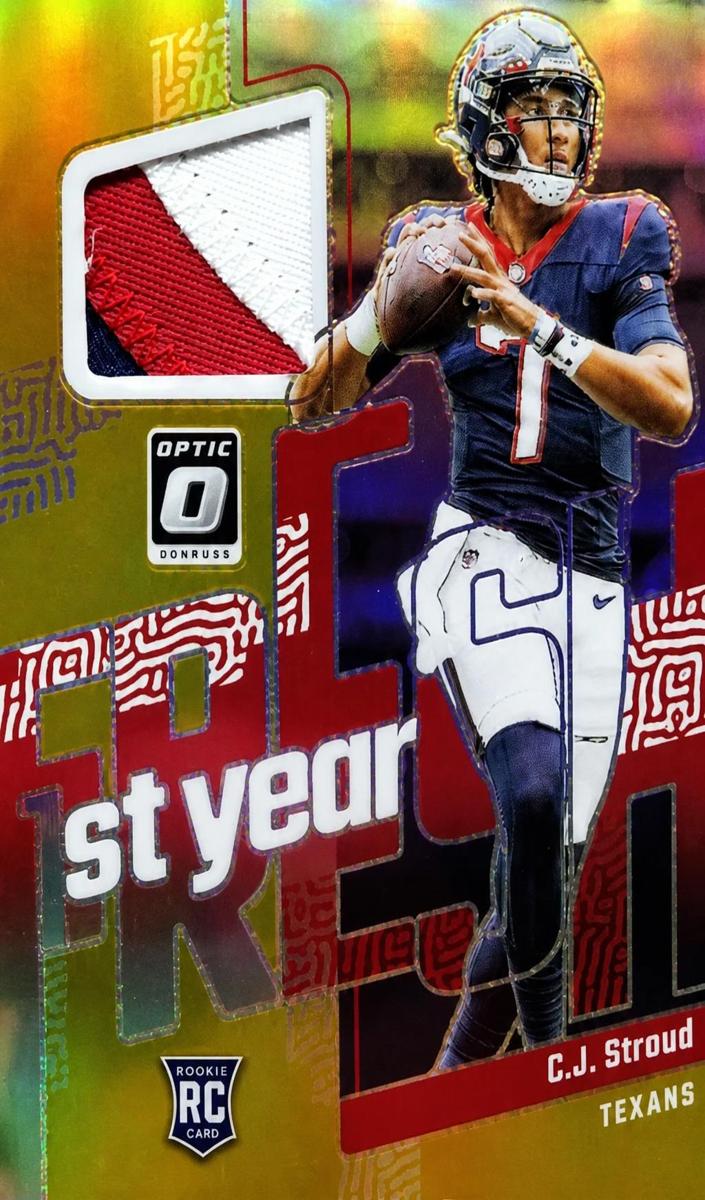 2023 Donruss Optic Football Gold C.J. Stroud #FYF-CJS PSA 9
