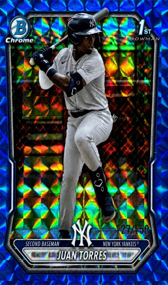 2026 Bowman Baseball Blue Geometric Juan Torres #BCP-75