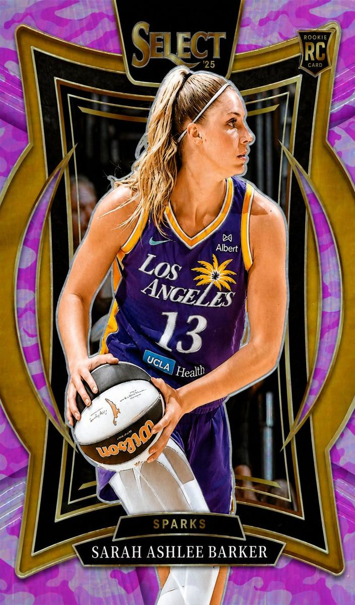 2025 Panini Select WNBA Basketball Pink Camo Sarah Ashlee Barker #66