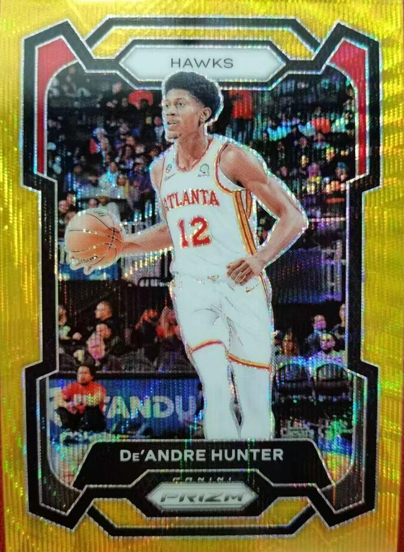 2023 Panini Prizm Basketball Gold Wave De'Andre Hunter #207