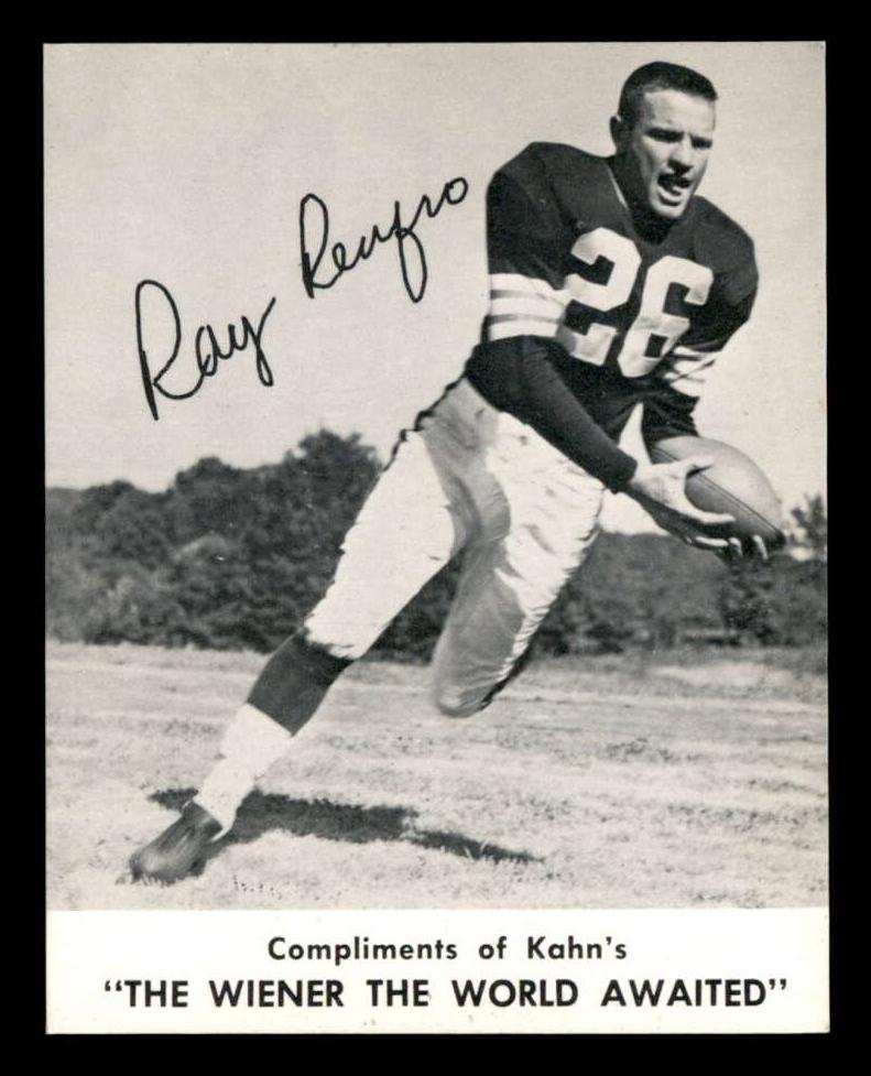 1961 Kahn's Wieners Football Ray Renfro #NNO