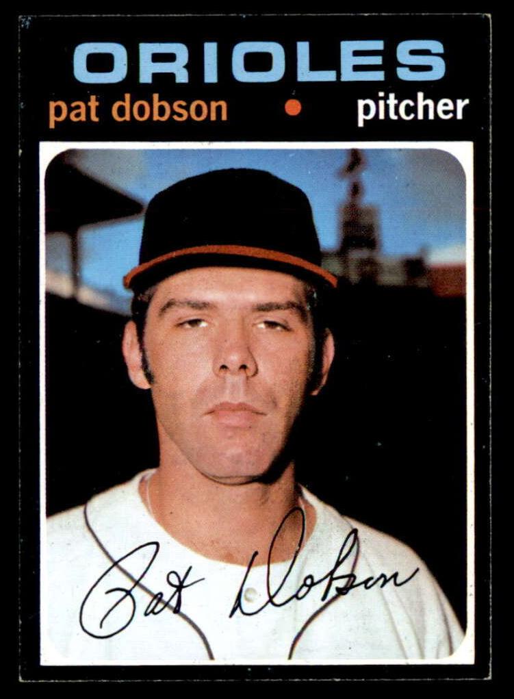 1971 Topps Baseball Pat Dobson #547 PSA 8