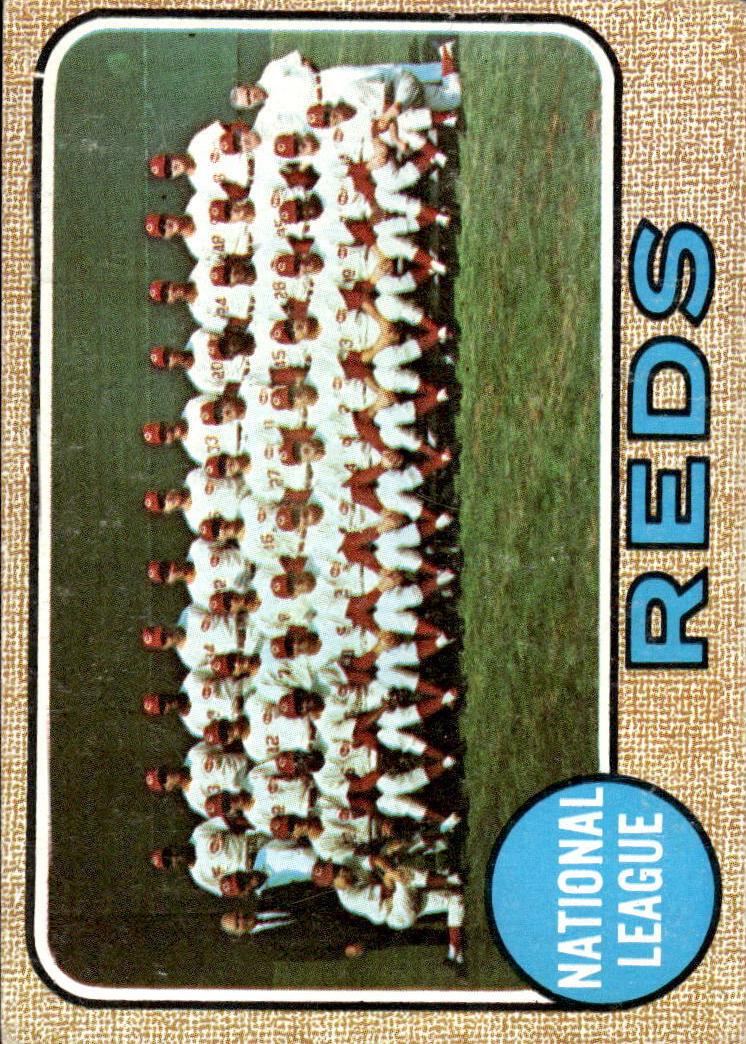 1968 Topps Baseball Cincinnati Reds #574 PSA 7