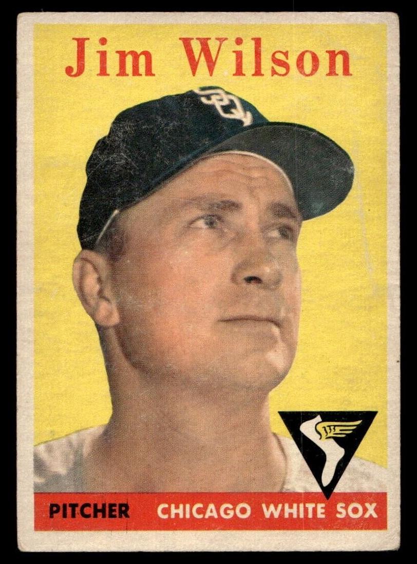 1958 Topps Baseball Jim Wilson #163 PSA 7