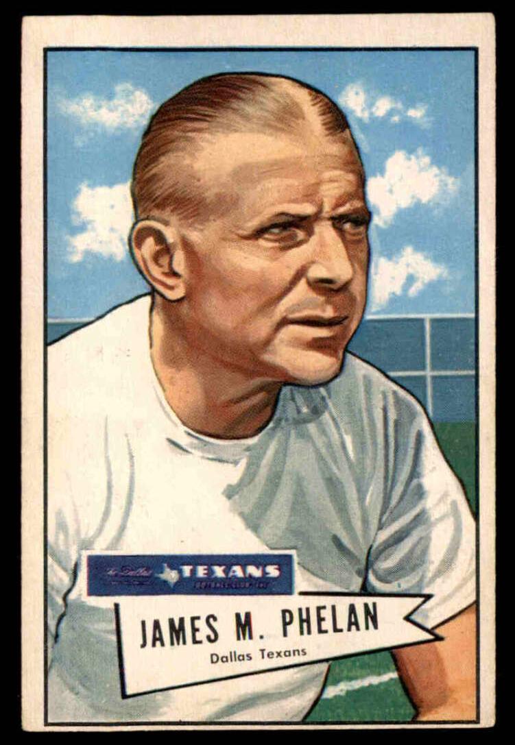 1952 Bowman Large Football Jimmy Phelan #122 PSA 7