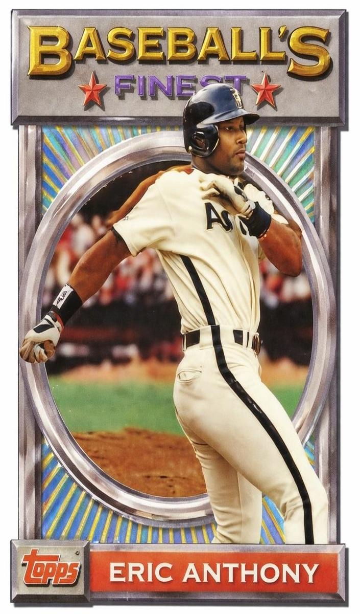 1993 Topps Finest Baseball Eric Anthony #179 PSA 8