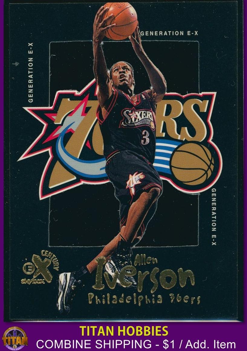 1998 Skybox E-X Century Basketball Allen Iverson #15GE