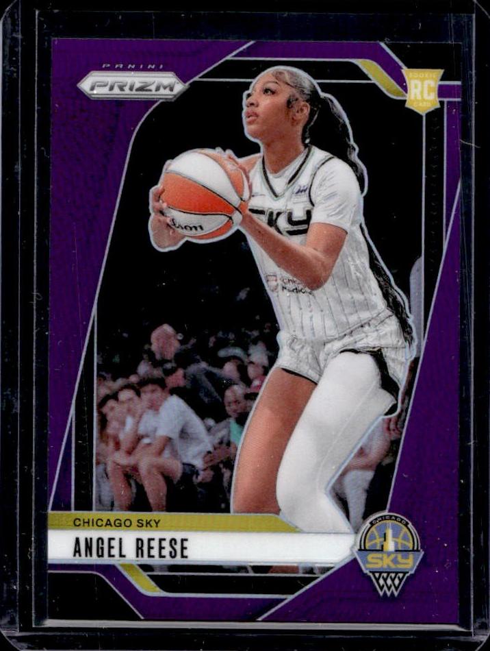 2024 Panini Prizm WNBA Basketball Purple Angel Reese #10 PSA 9