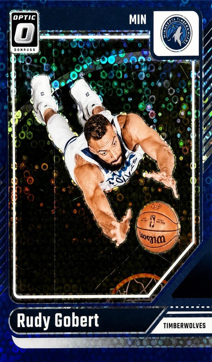 2024 Donruss Optic Basketball Fast Break Blue Rudy Gobert #222