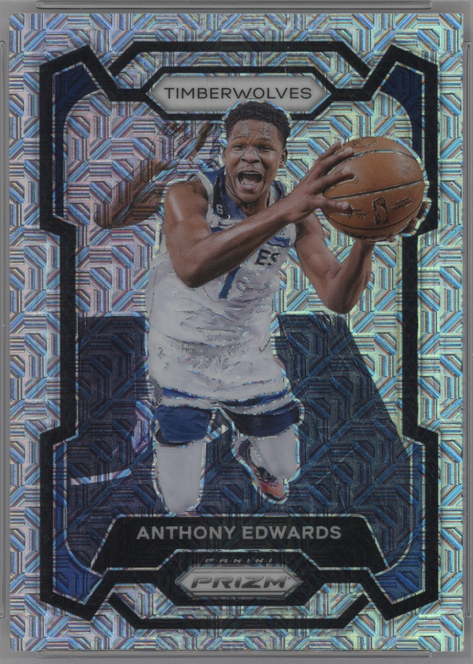2023 Panini Prizm Basketball Mojo Anthony Edwards #108 PSA 9