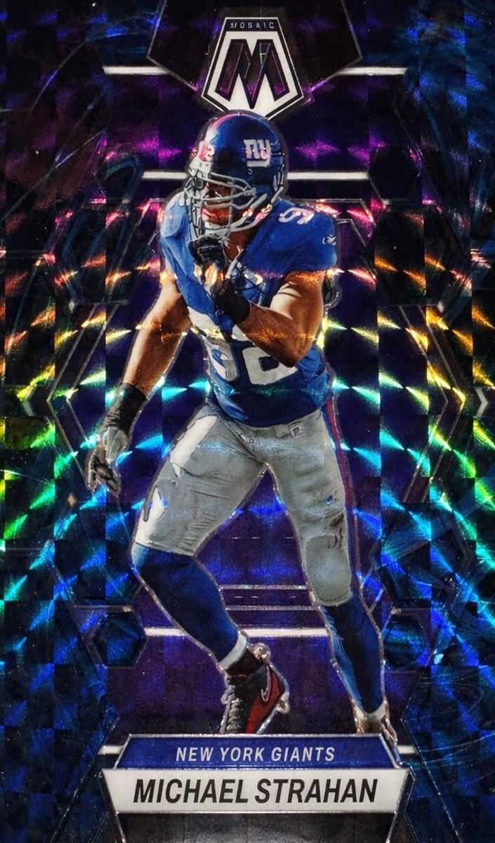 2023 Panini Mosaic Football Genesis Michael Strahan #182 PSA 9