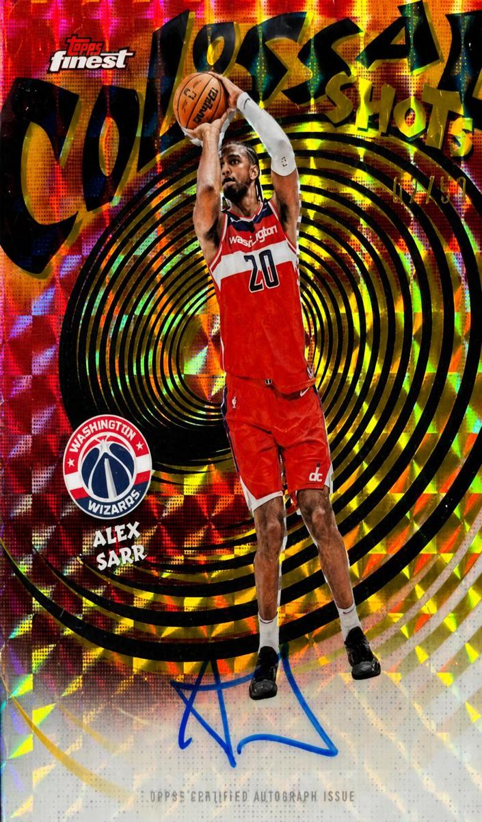 2025 Topps Finest Basketball Gold Geometric Refractor Alex Sarr #CS-AS