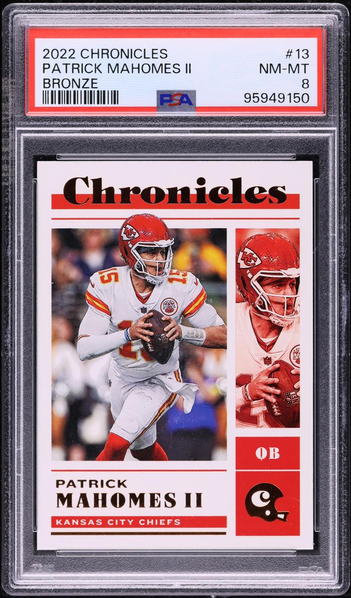 2022 Panini Chronicles Football Bronze Patrick Mahomes II #13 PSA 9