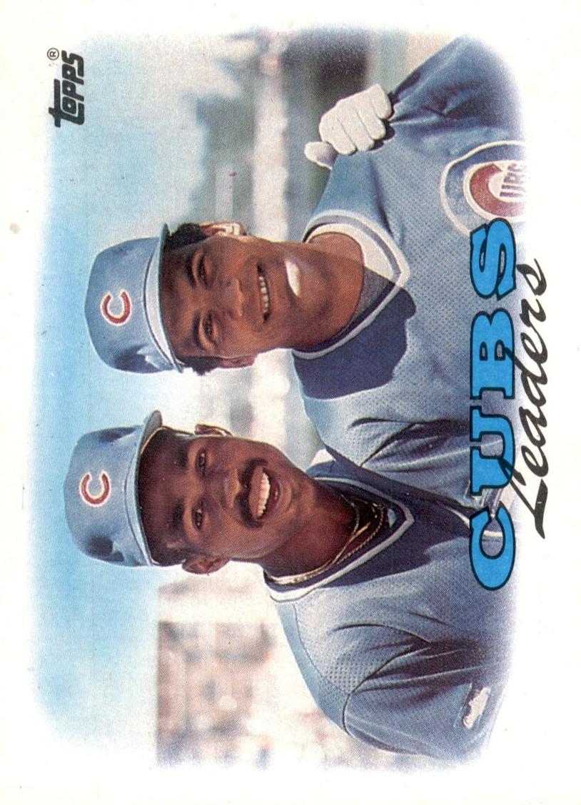 1988 Topps Baseball Cubs Leaders #171 PSA 9