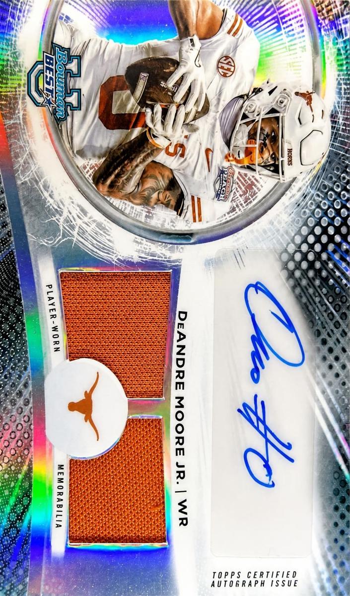 2025 Bowman Best University Football DeAndre Moore Jr. #DRA-DMJ PSA 9