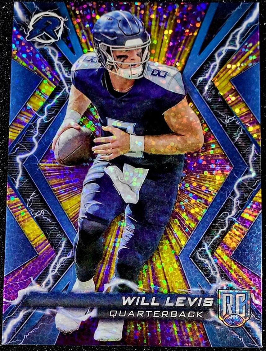 2023 Topps Composite Football Purple And Yellow Static Will Levis #100