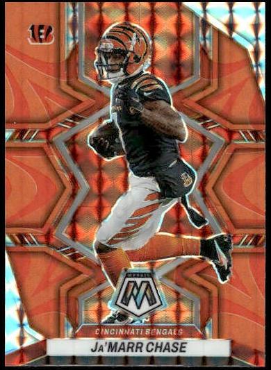 2022 Panini Mosaic Football Reactive Orange Ja'Marr Chase #41