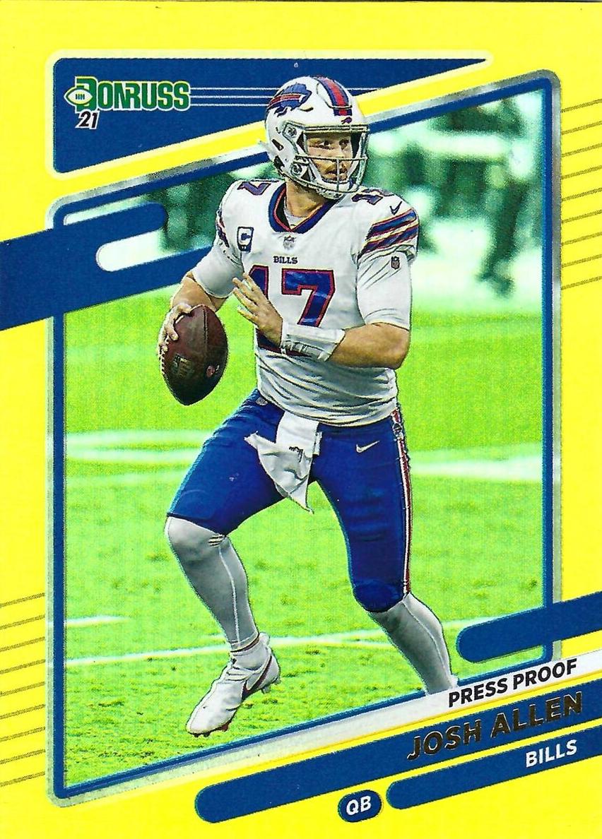2021 Panini Donruss Football Press Proof Premium Josh Allen #225 PSA 10