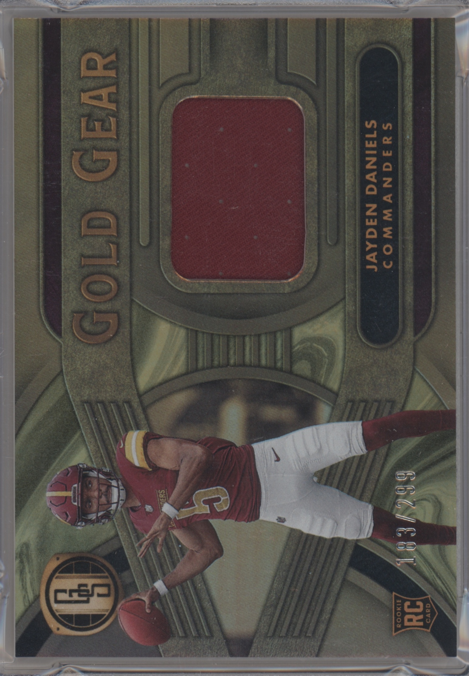 2024 Panini Gold Standard Football Jayden Daniels #GG-JDS PSA 8
