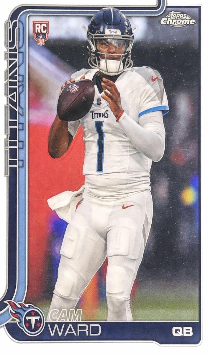 2025 Topps Chrome Football Cam Ward #314 RAW Ungraded