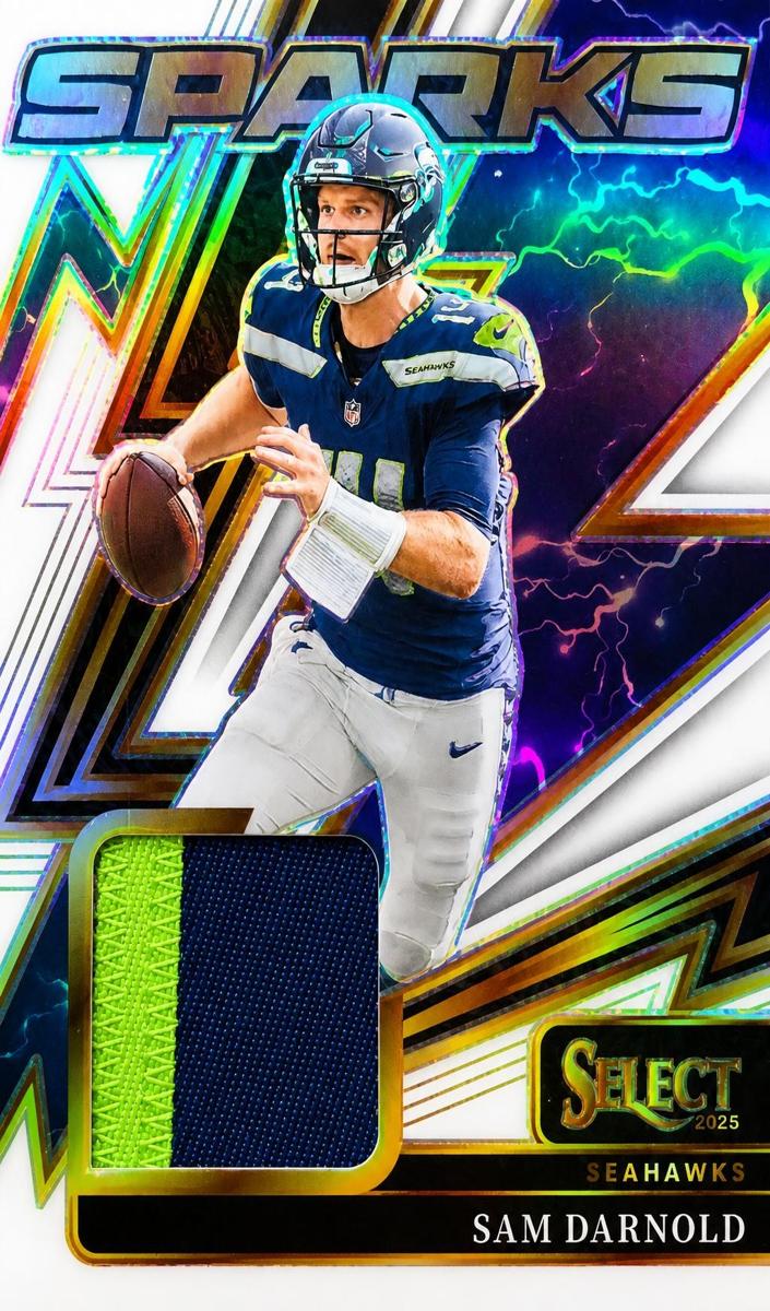2025 Panini Select Football White Sam Darnold #SPK-SDD