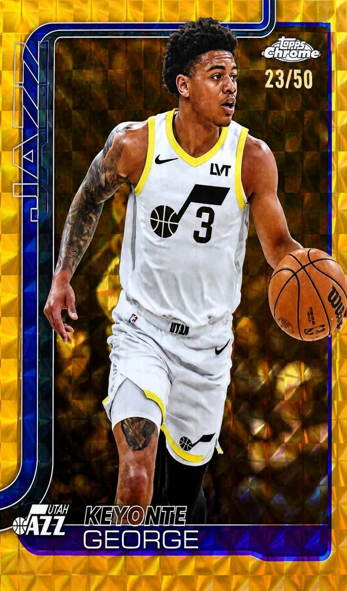 2025 Topps Chrome Basketball Gold Refractor Keyonte George #235