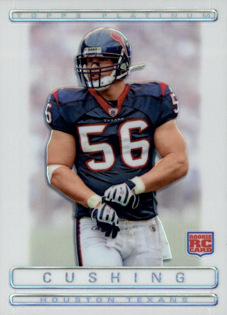 2009 Topps Platinum Football White Refractor Brian Cushing #149