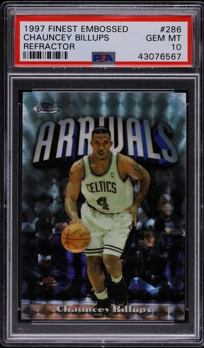 1997 Topps Finest Basketball Refractor Chauncey Billups #286 PSA 7.5