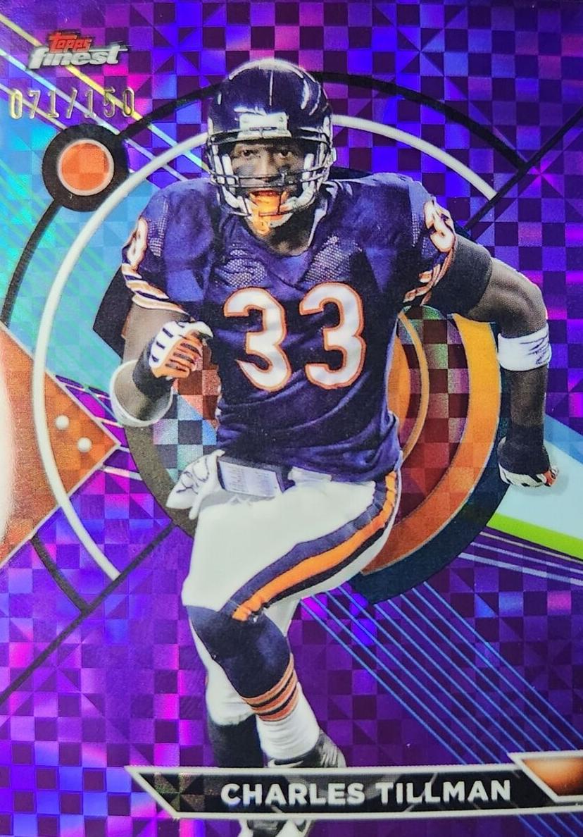 2023 Topps Composite Football Purple Checkerboard Refractor Charles Tillman #162