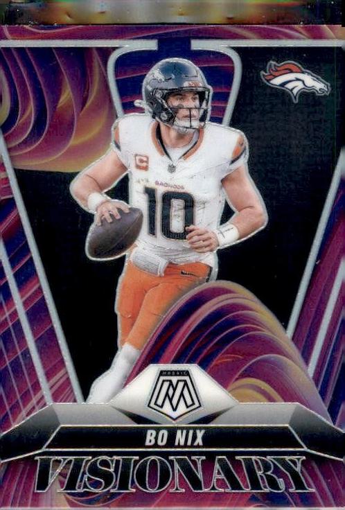 2025 Panini Mosaic Football Bo Nix #8 PSA 10