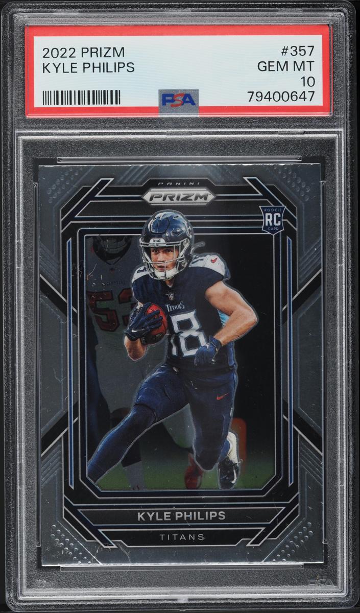 2022 Panini Prizm Football Kyle Philips #357 PSA 10